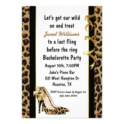 High Heels Invitations Printable