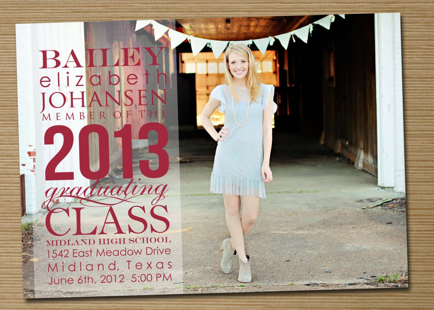 High School Graduation Announcements Free Printable