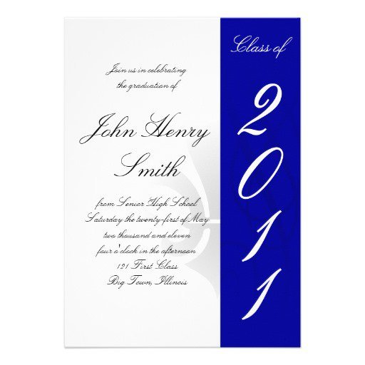 High School Graduation Invitations Templates