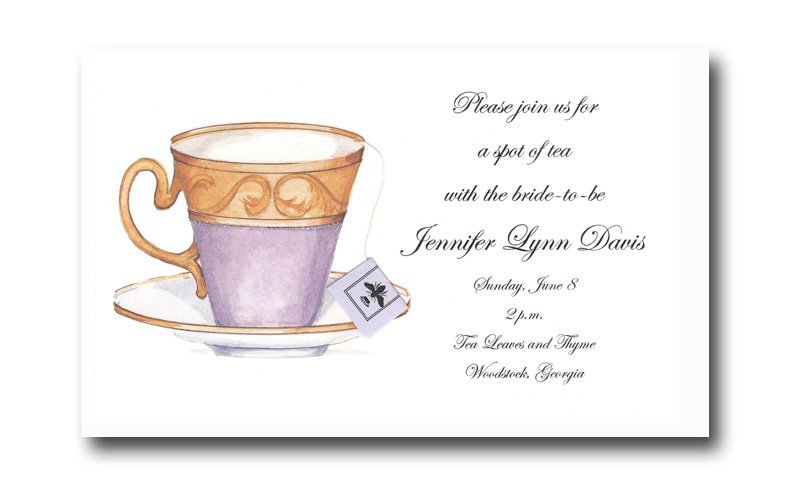 High Tea Invitation Wording