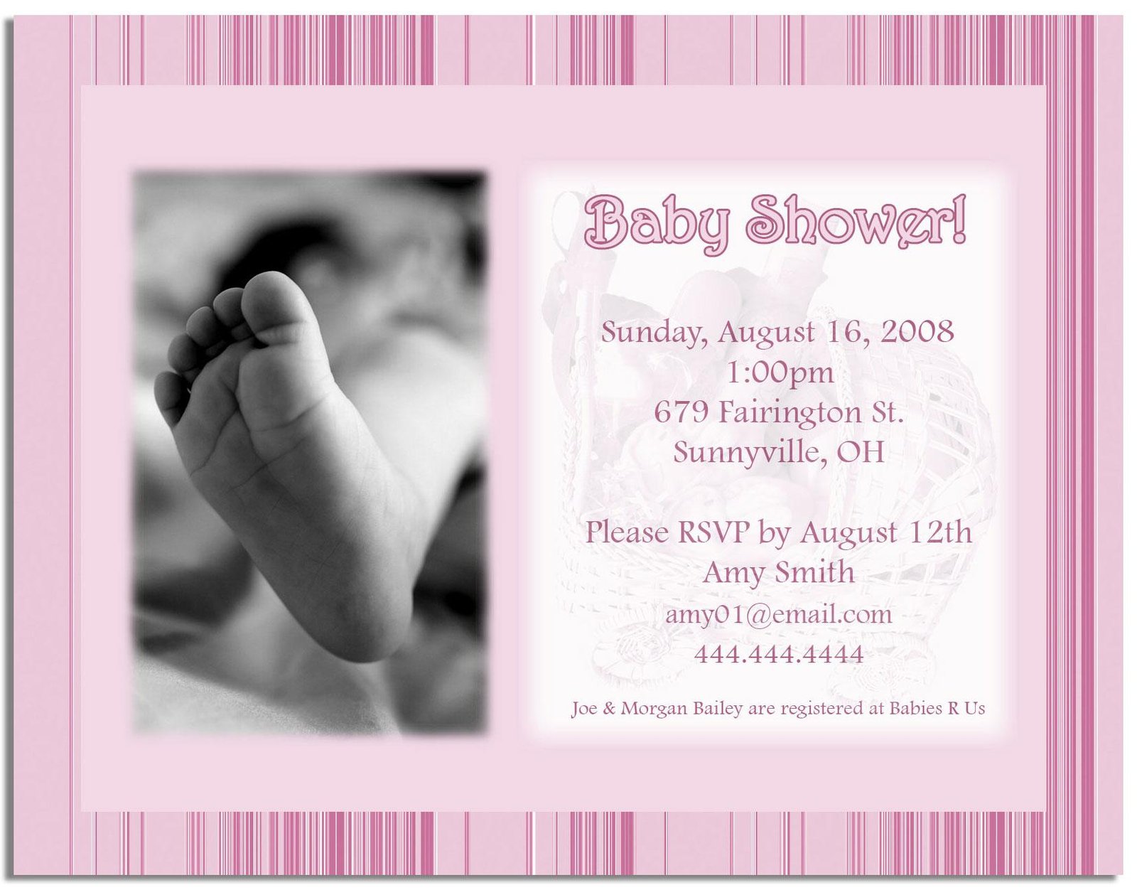 Homemade Baby Shower Invitations Boy