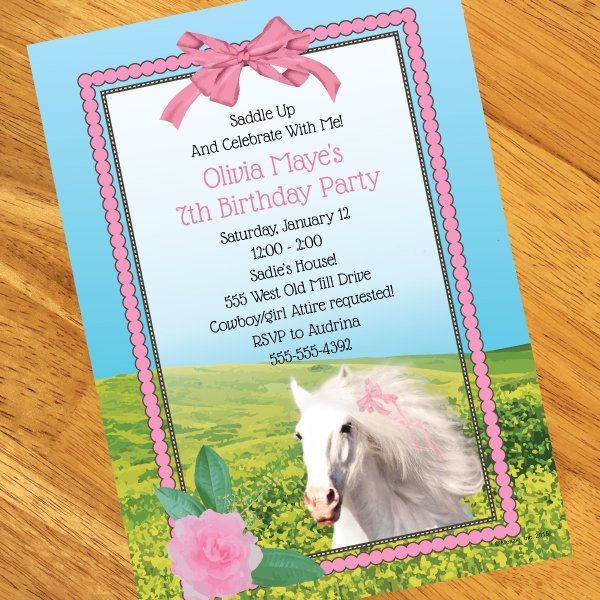 Horse Birthday Invitations