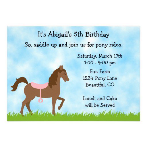 Horse Invitation Maker