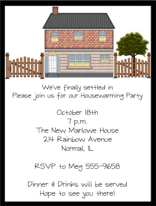 Housewarming Invitation Verbiage