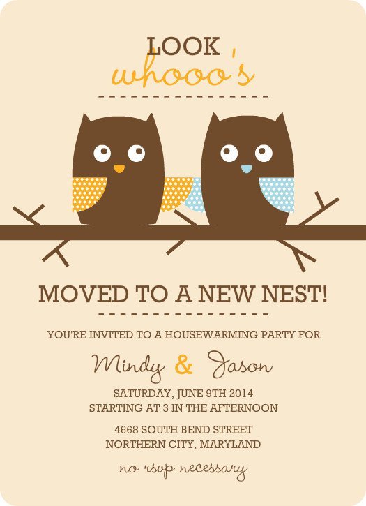 Housewarming Party Invitations Templates