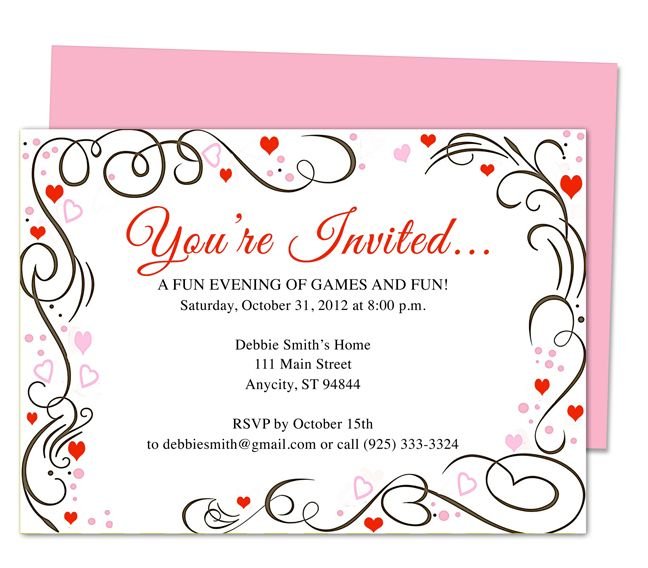 Hp Free Party Invitation Templates