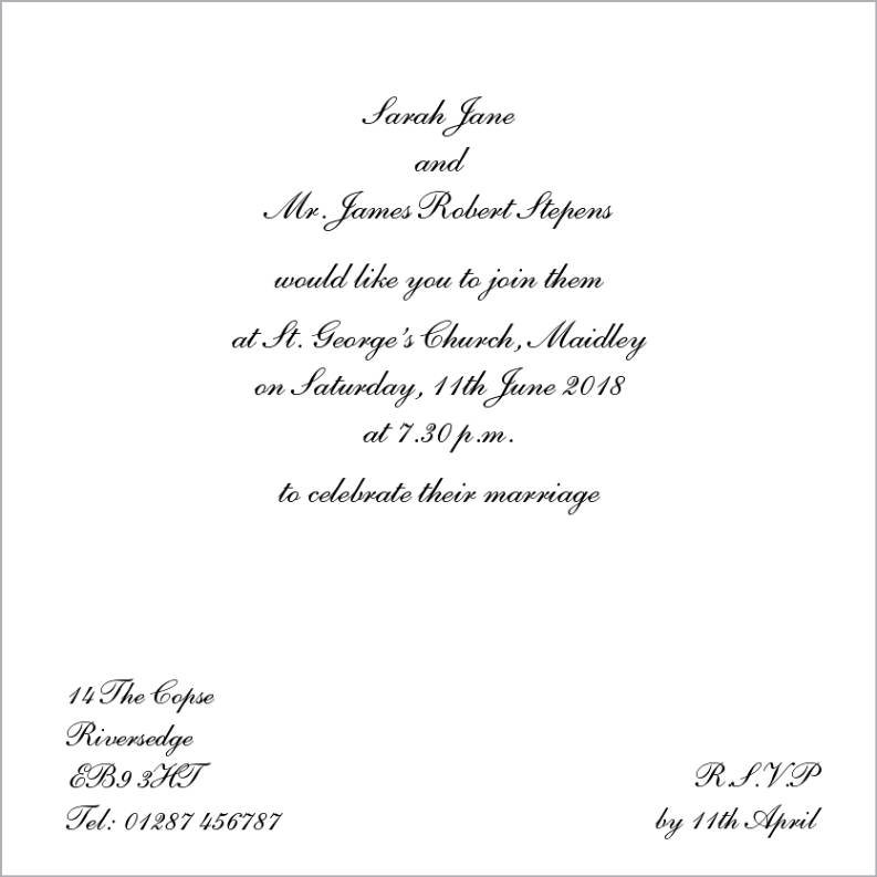 Humorous Wedding Invitation Wording Examples