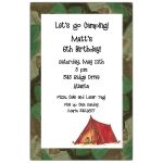 Hunting Camo Birthday Invitations