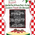 Italian Party Invitation Templates