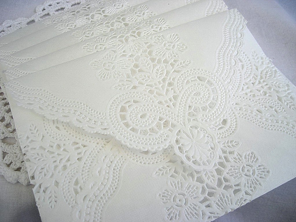 Lace Envelopes For Wedding Invitations