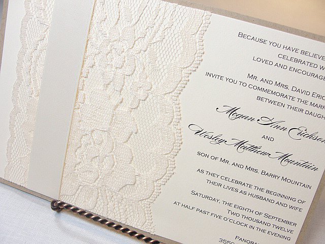 Lace Wedding Invitations