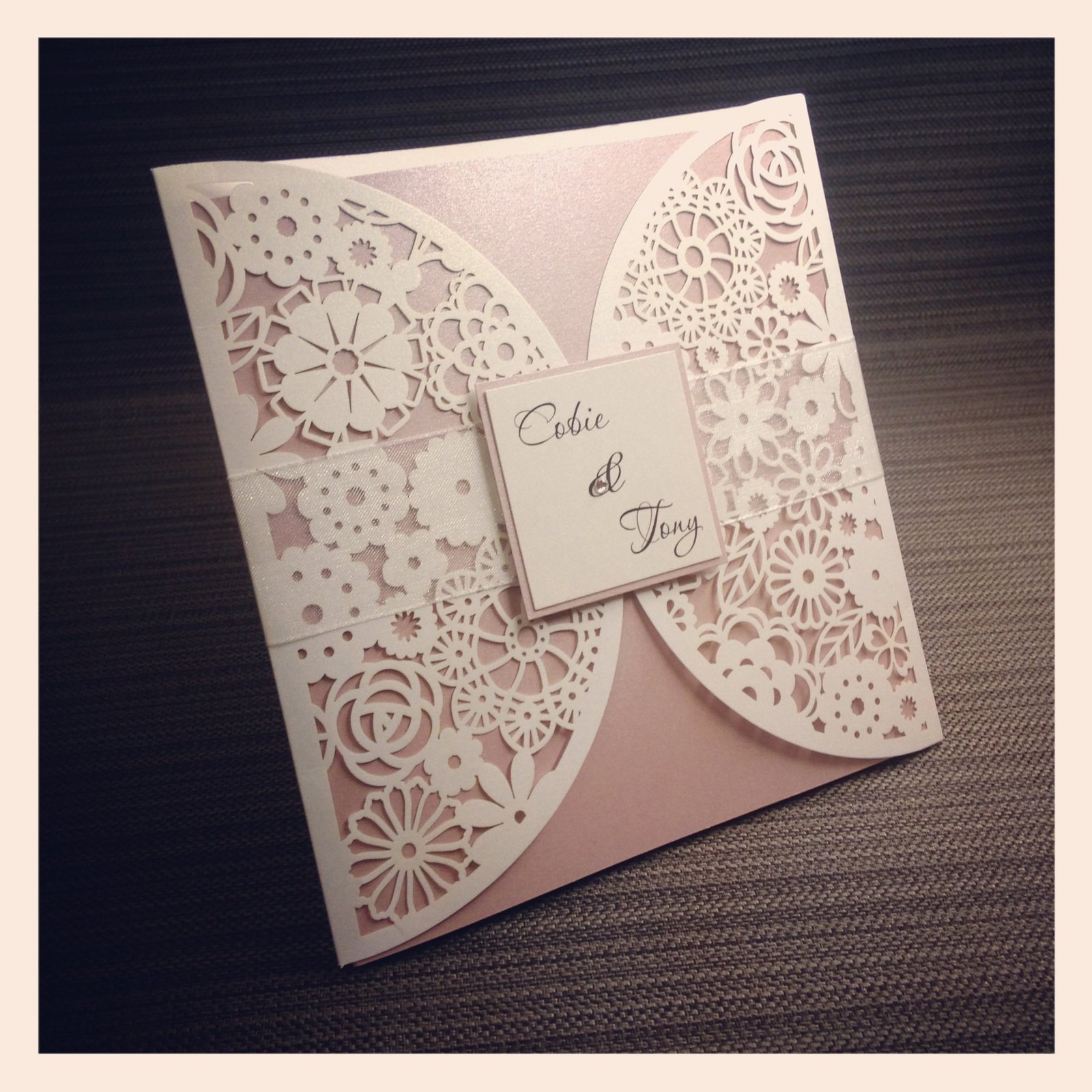 Laser Cut Paper Invitations