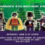 Lego Birthday Invitations