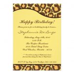 Animal Print Invitation Paper