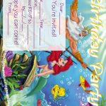 Little Mermaid Free Printable Birthday Invitations