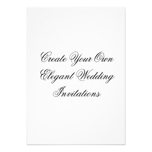 Make Your Own Wedding Invitations Free