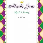 Mardi Gras Blank Invitations Templates
