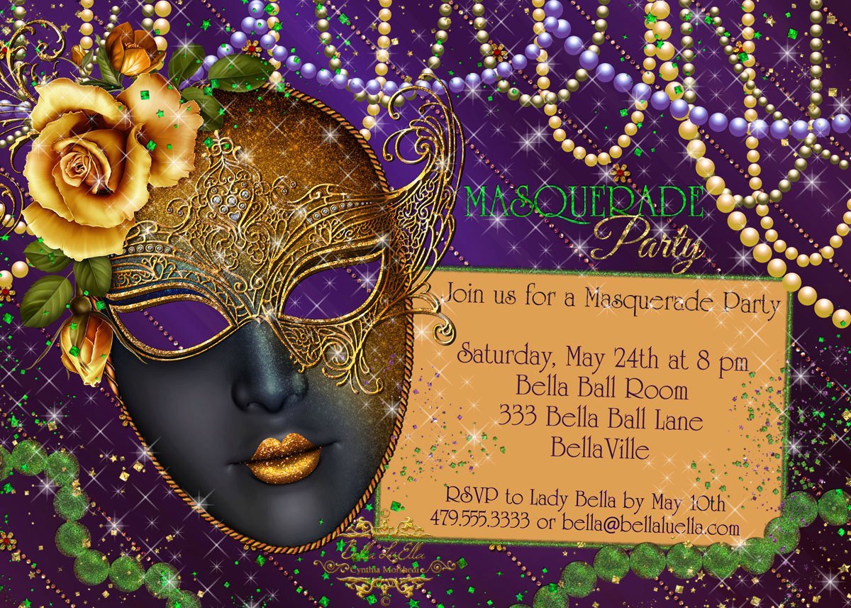 Mardi Gras Party Wording Ideas