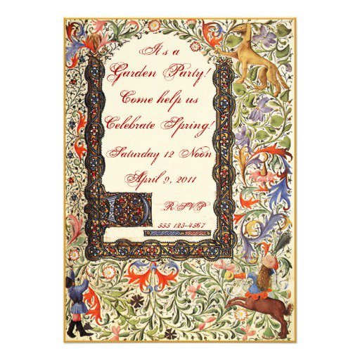 Medieval Party Invitations