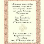 Medieval Wedding Invitation Wording