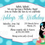 Mermaid Baby Shower Personalized Invitations