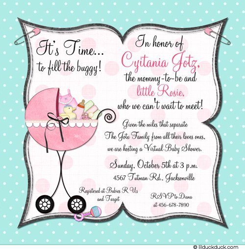 Military Baby Shower Invitation Wording