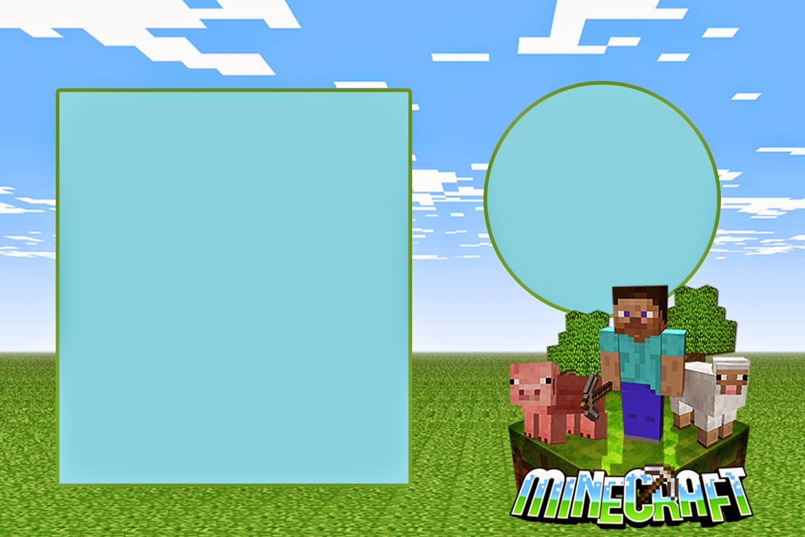 Minecraft Free Printable Sleepover Invitations