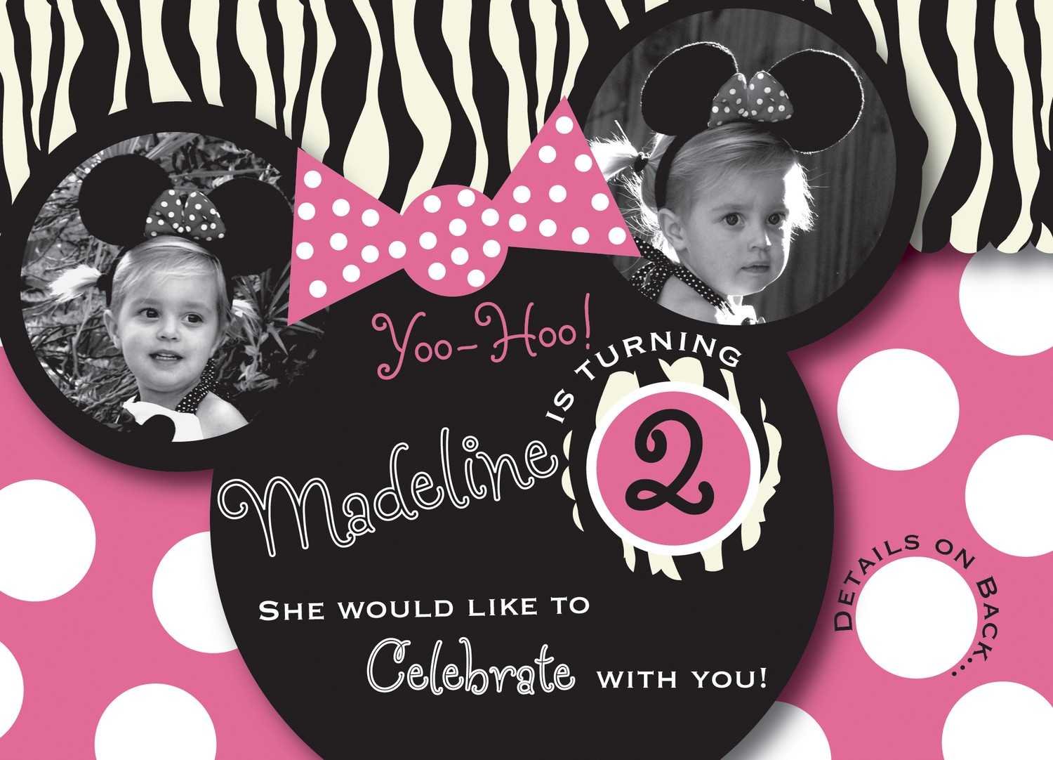 Minnie Mouse Birthday Invitation Ideas