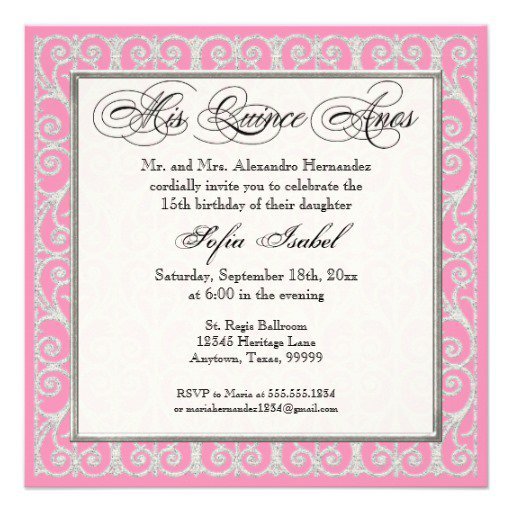 Mis Quince Invitations