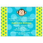Mod Monkey Invitation Templates