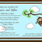 Monkey Baby Shower Invitations