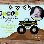 Monster Truck Invitations Printable
