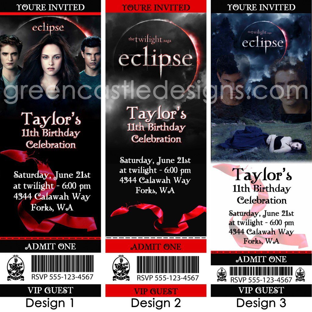 Moon Party Invitations