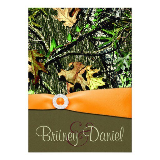 Mossy Oak Camo Wedding Invitations