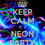 Neon Dance Party Invitation