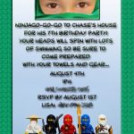 Ninjago Invitation Templates Free