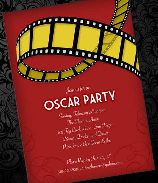 Oscar Invitation Template Free