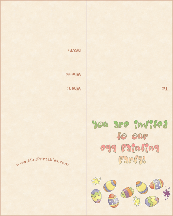 Painting Party Invitation Template Free