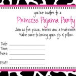 For Pajama Party Invitations Wording