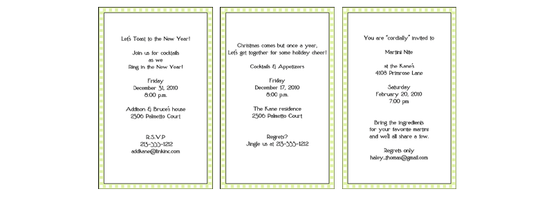 Party Invitation Wording Etiquette