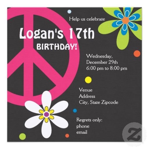 Peace Sign Birthday Party Supplies