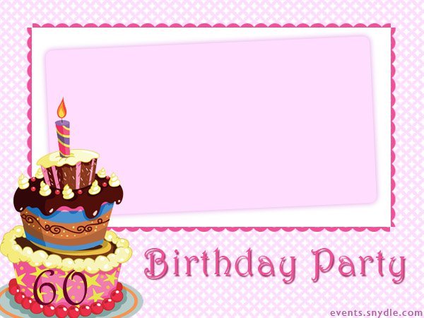 Personalized 60th Birthday Invitations