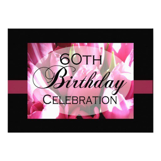 Personalized 60th Birthday Party Invitations