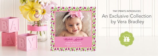 Personalized Vera Bradley Invitations