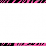 Pink Zebra Print Clip Art