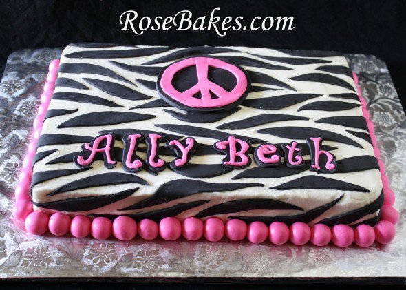 Pink And Black Zebra Stripes