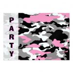 Camo Birthday Invitation Templates