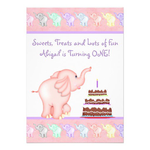 Pink 1st Birthday Invitations - Invitation Design Blog