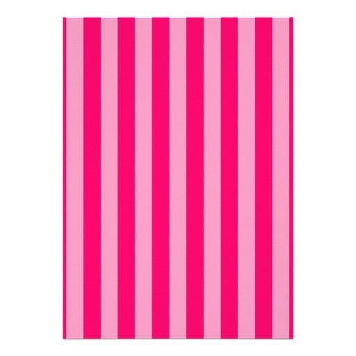 Pink Stripe Invitation