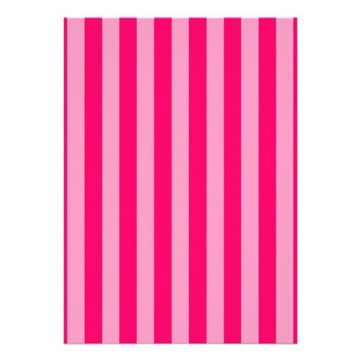 Pink Stripe Invitation